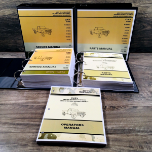 Service Parts Operators Manual Set For M1031 1-1/4 Ton Tactical Chassis Truck