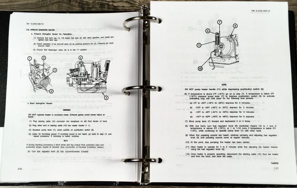 Service Parts Operators Manual Set For M1031 1-1/4 Ton Tactical Chassis Truck - Image 24