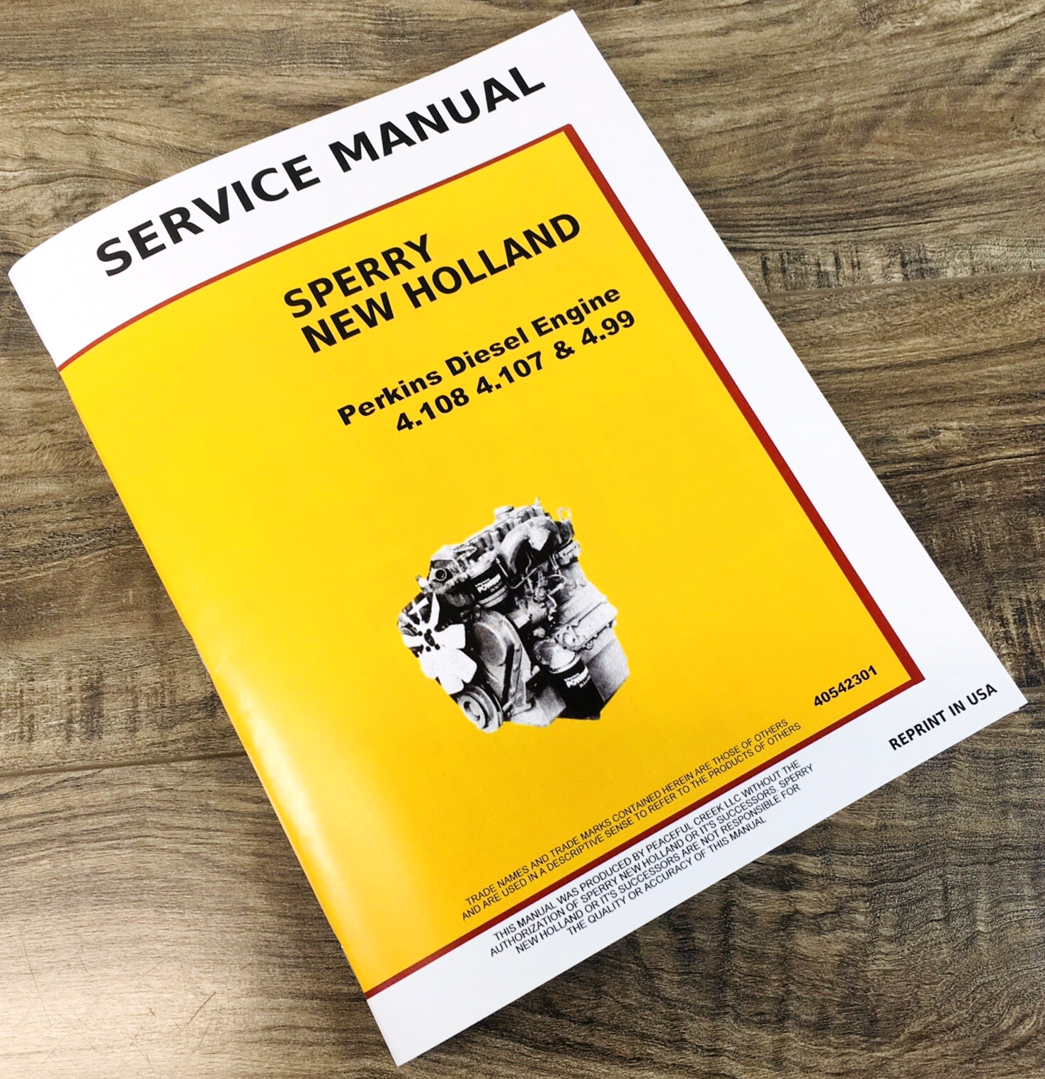 Perkins Diesel Engine 4.108 fits New Holland L-455 Skidsteer Service Manual