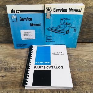 International 275 375 Windrower Service Parts Manual Set Repair Shop Catalog