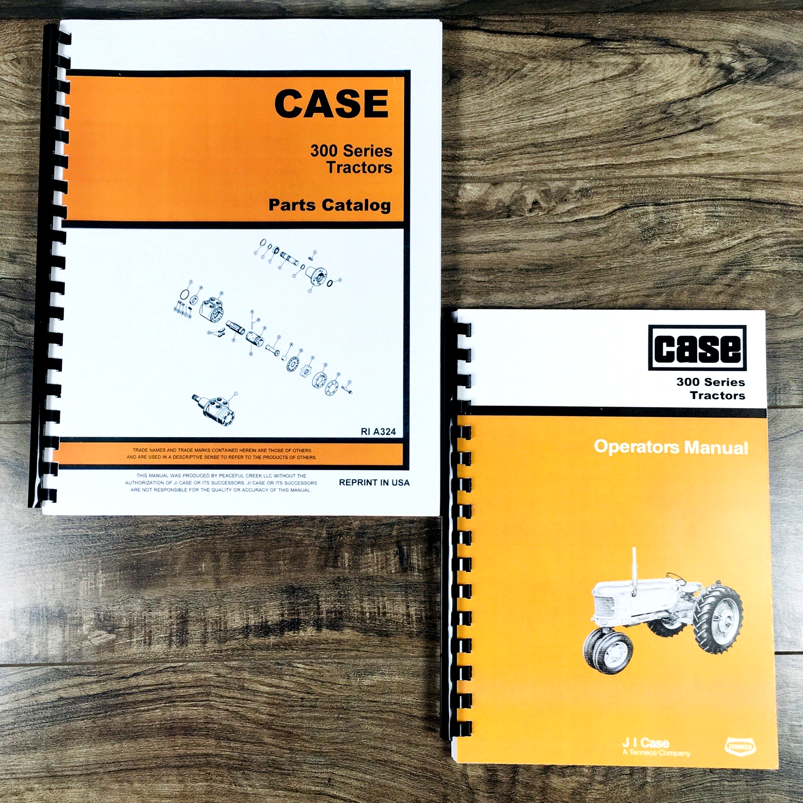Case 300 301 310 311 312 Tractor Parts Catalog Operators Manual Set Owners Book