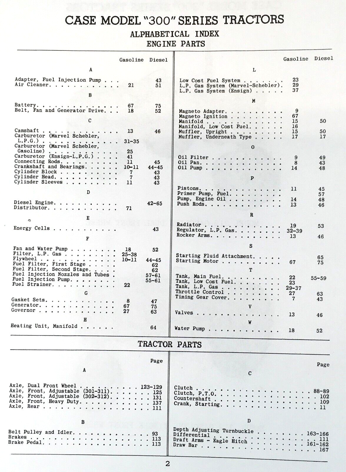 Case 300 301 310 311 312 Tractor Parts Catalog Operators Manual Set Owners Book - Image 2