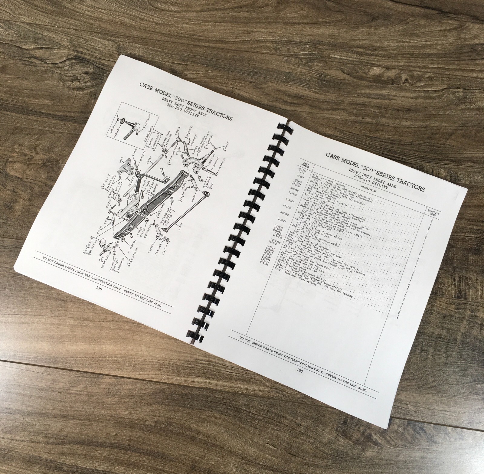 Case 300 301 310 311 312 Tractor Parts Catalog Operators Manual Set Owners Book - Image 6