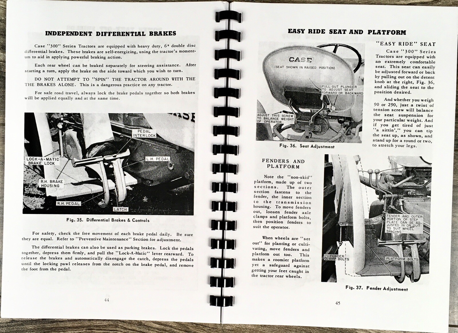 Case 300 301 310 311 312 Tractor Parts Catalog Operators Manual Set Owners Book - Image 11