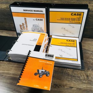 Case 970 Tractor Service Manual Parts Catalog Operators Owners Set 8693001-After