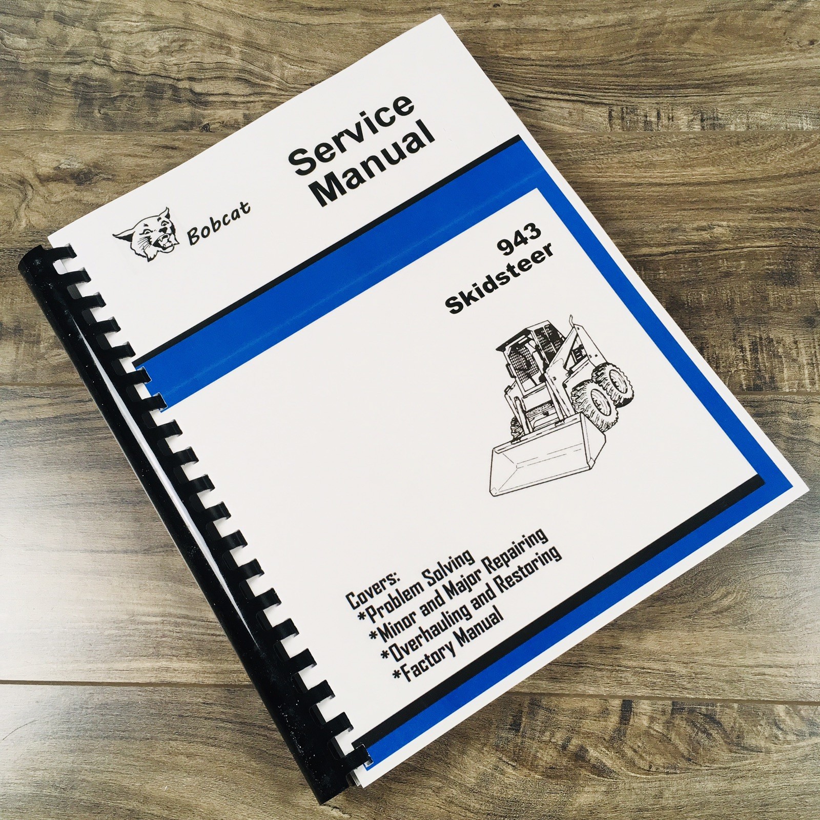 Bobcat 943 Skid Steer Loader Service Manual Repair Shop Technical Book Overhaul