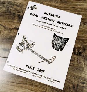 Superior 50 60 70 80 500 600 700 800 510 610 710 810 Sickle Mower Parts Manual