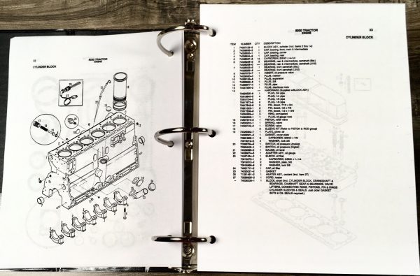 Allis Chalmers 8030 Tractor Service Manual Parts Catalog Repair Shop Workshop - Image 21