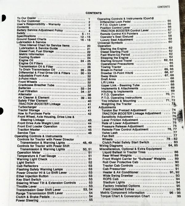 Allis Chalmers 8030 Tractor Service Manual Parts Operators Repair Shop Workshop - Image 22