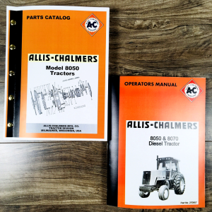 Allis Chalmers 8050 Tractor Parts Operators Manual Set Owners Catalog Book