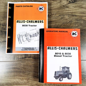 Allis Chalmers 8030 Tractor Parts Operators Manual Set Owners Catalog Book