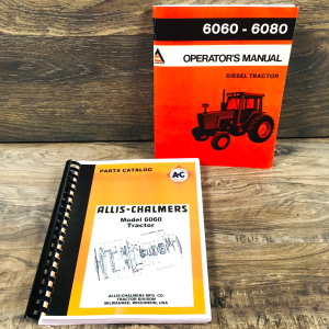Allis Chalmers 6060 Tractor Parts Operators Manual Set Owners Catalog Book