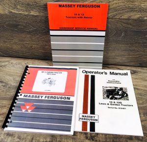 Massey Ferguson MF 12G Garden Tractor Service Manual Parts Operators 810481-Up