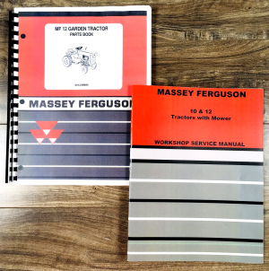 Massey Ferguson MF 12 12G Lawn and Garden Tractor Service Manual Parts Catalog