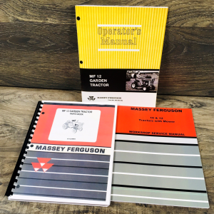 Massey Ferguson MF 12 Garden Tractor Service Parts Operators Manual Set Catalog