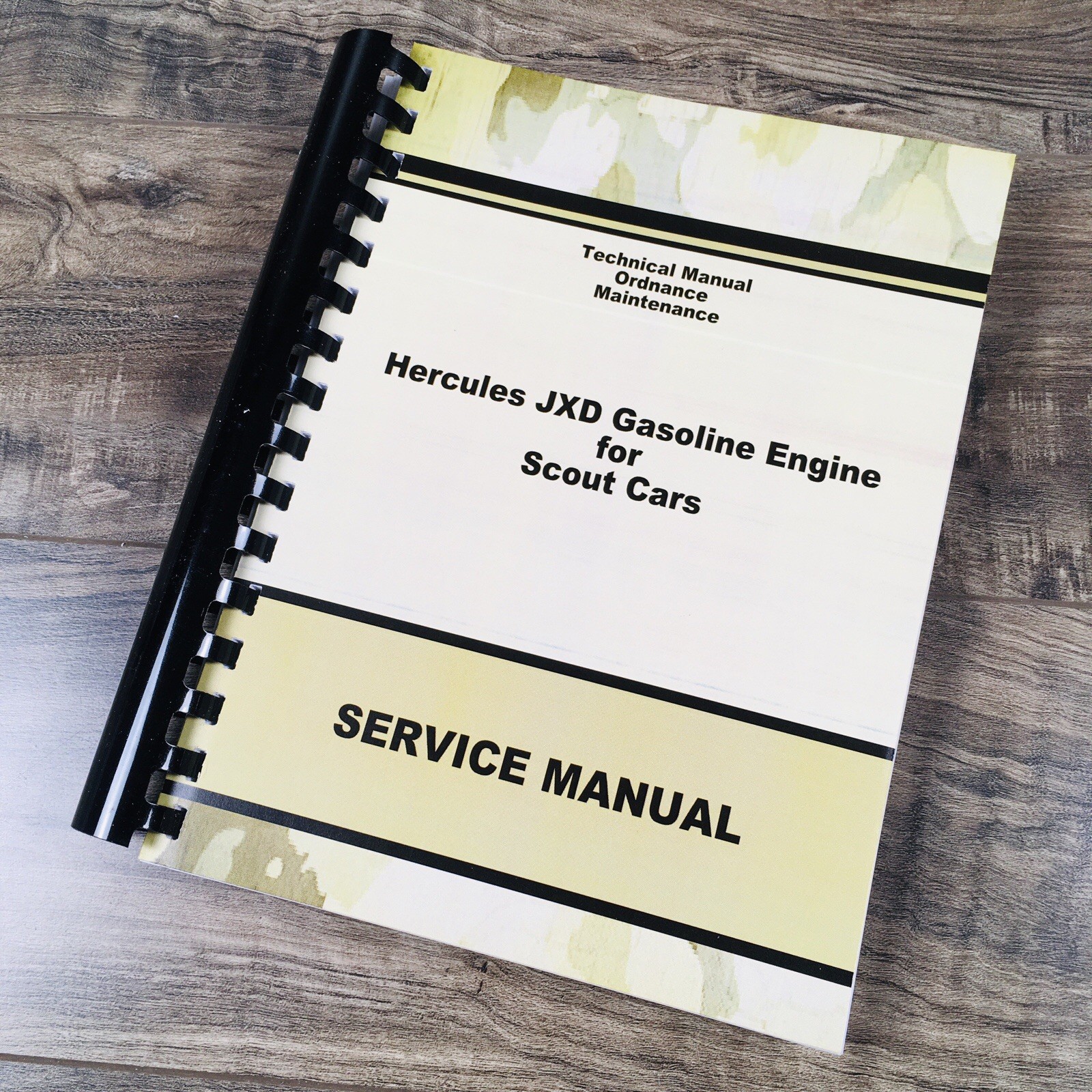 Service Maintenance Manual Hercules JXD Gasoline Engine Fits Scout M3A1