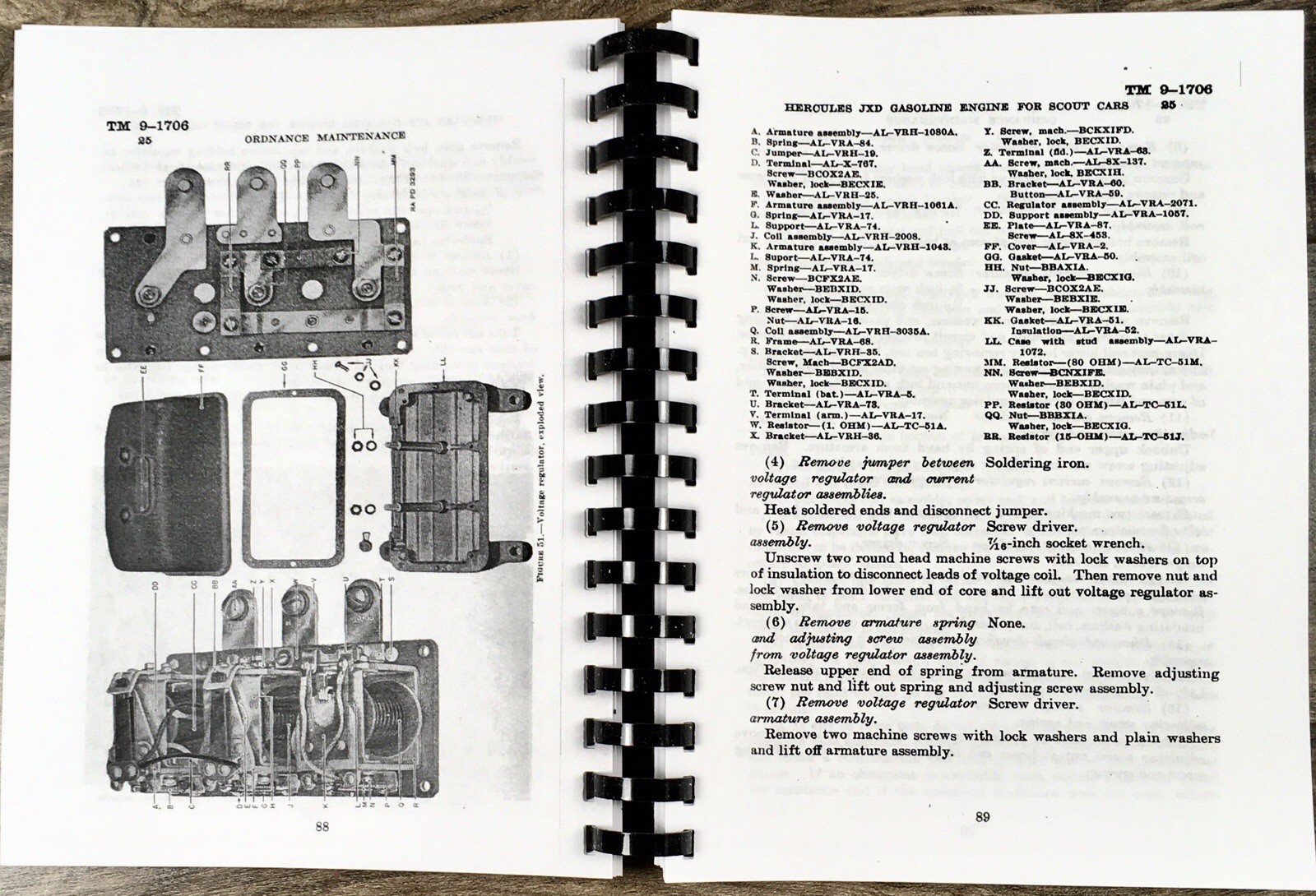 Service Maintenance Manual Hercules JXD Gasoline Engine Fits Scout M3A1 - Image 5