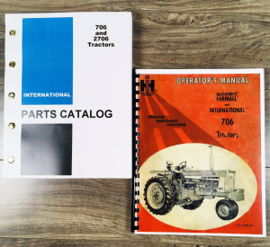 International Farmall 706 Tractor Owner Operator Parts Manuals Set Below-37237