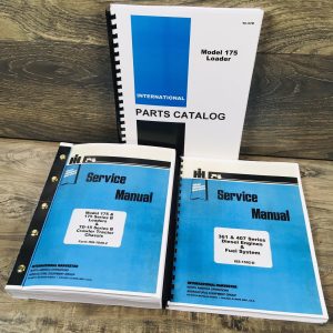 International 175 Crawler Loader Service Manual Parts Catalog Set Repair Shop