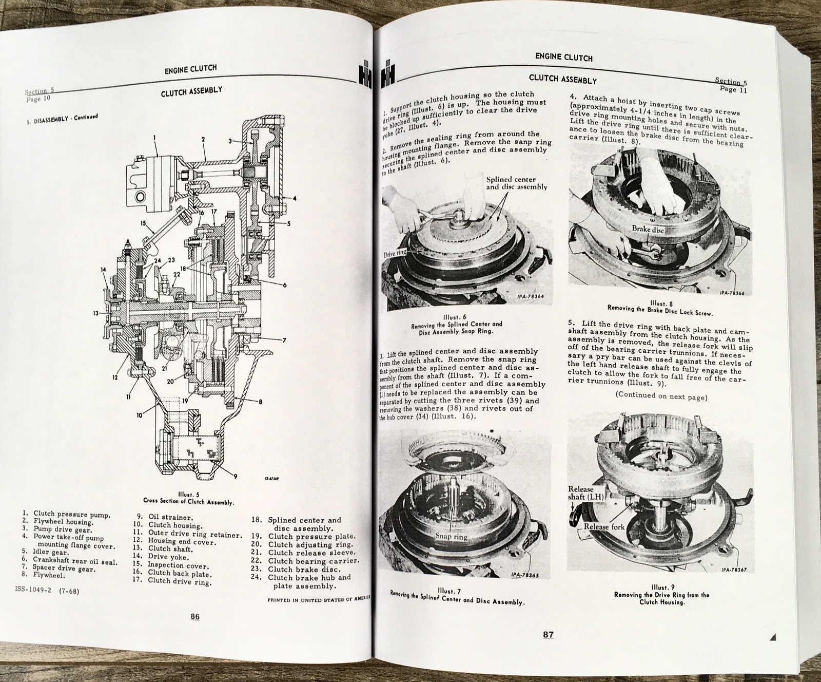 International 175 Crawler Loader Service Manual Parts Catalog Set Repair Shop - Image 7