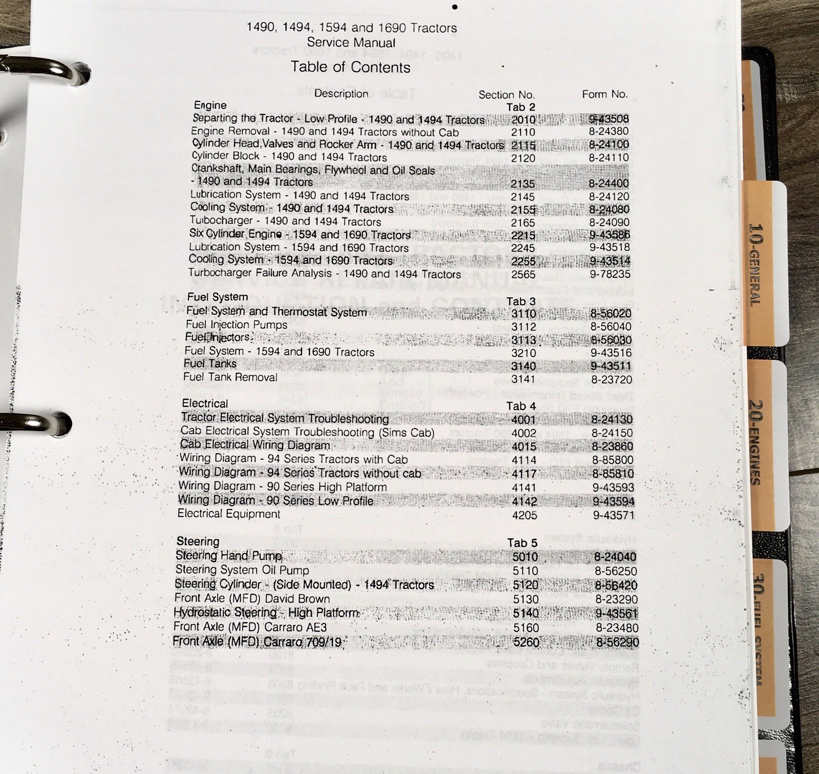 Case 1490 Tractors Service Manual Parts Catalog Operators Owners Repair Shop Set - Image 4