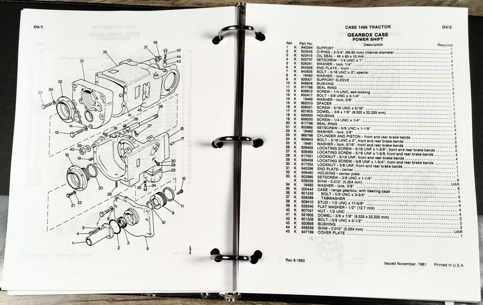 Case 1490 Tractors Service Manual Parts Catalog Operators Owners Repair Shop Set - Image 17