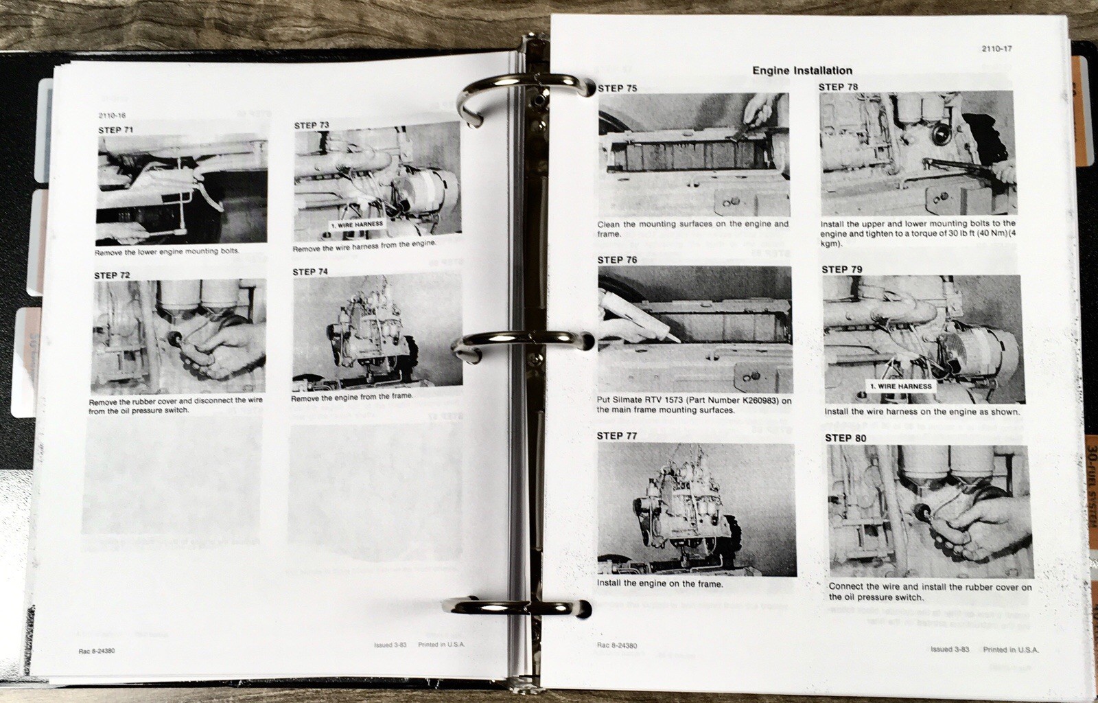 Case 1490 Tractors Service Manual Parts Catalog Operators Owners Repair Shop Set - Image 19