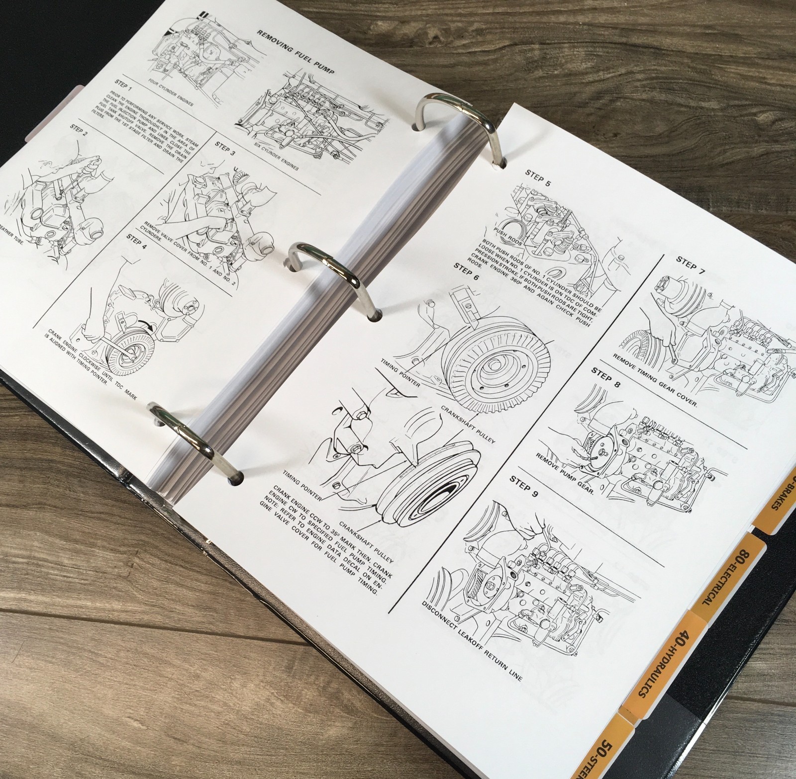 Case 970 Tractor Service Manual Parts Catalog Set Repair Shop Prior to 8675001 - Image 9