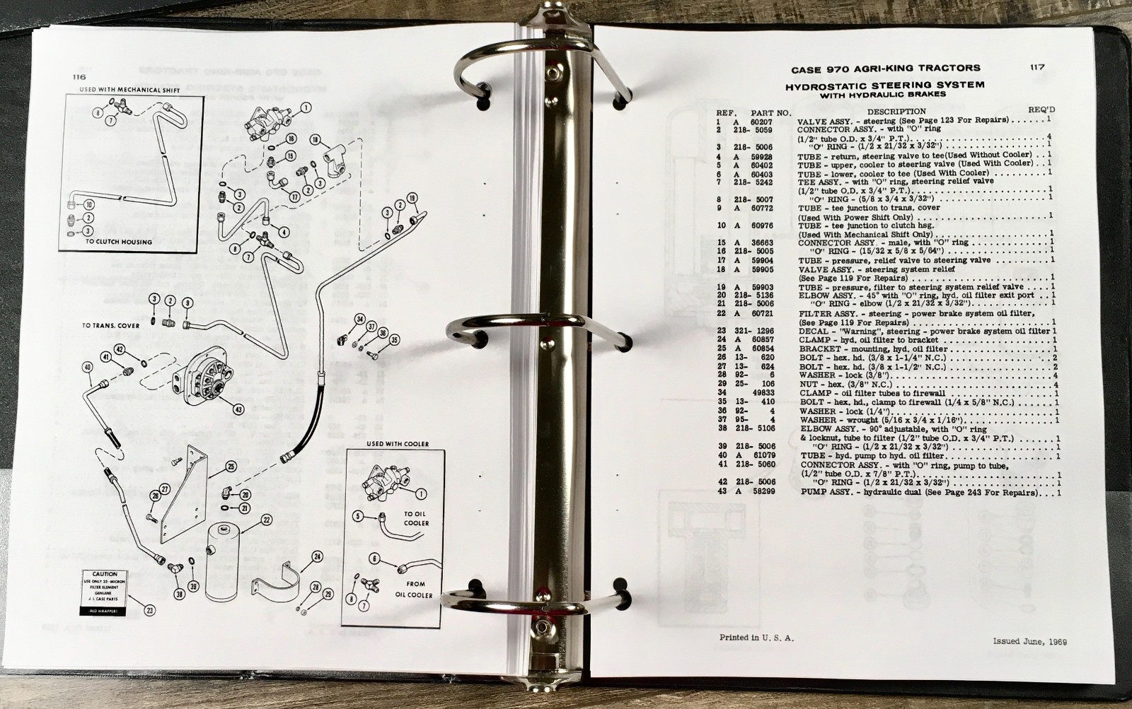 Case 970 Tractor Service Manual Parts Catalog Set Repair Shop Prior to 8675001 - Image 19
