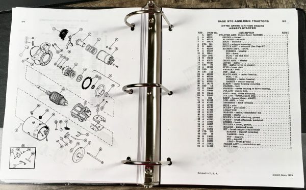 Case 970 Tractor Service Manual Parts Catalog Set Repair Shop Prior to 8675001 - Image 21