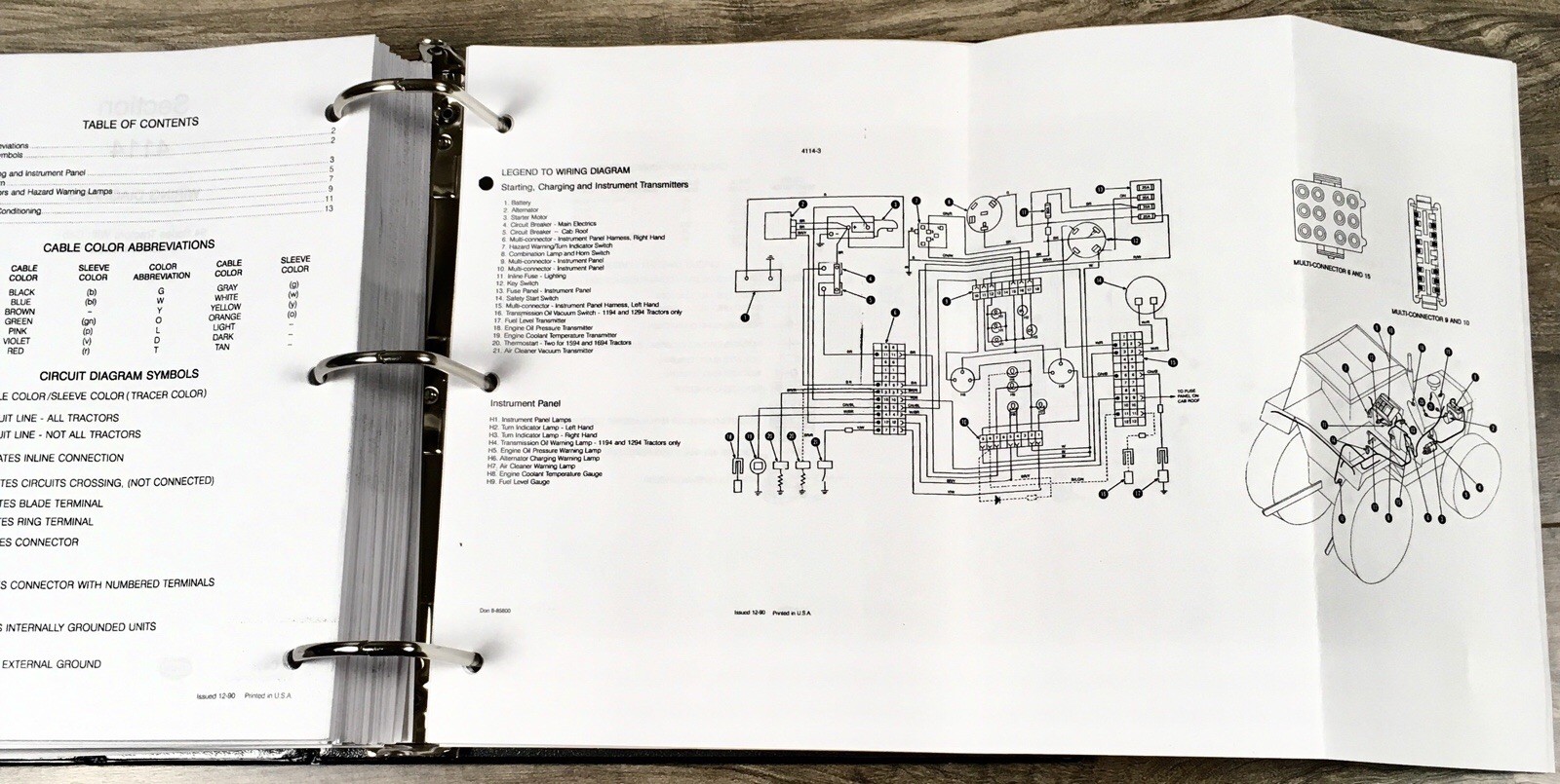 Case 1490 Tractors Service Manual Parts Catalog Repair Shop Set Workshop Book - Image 4