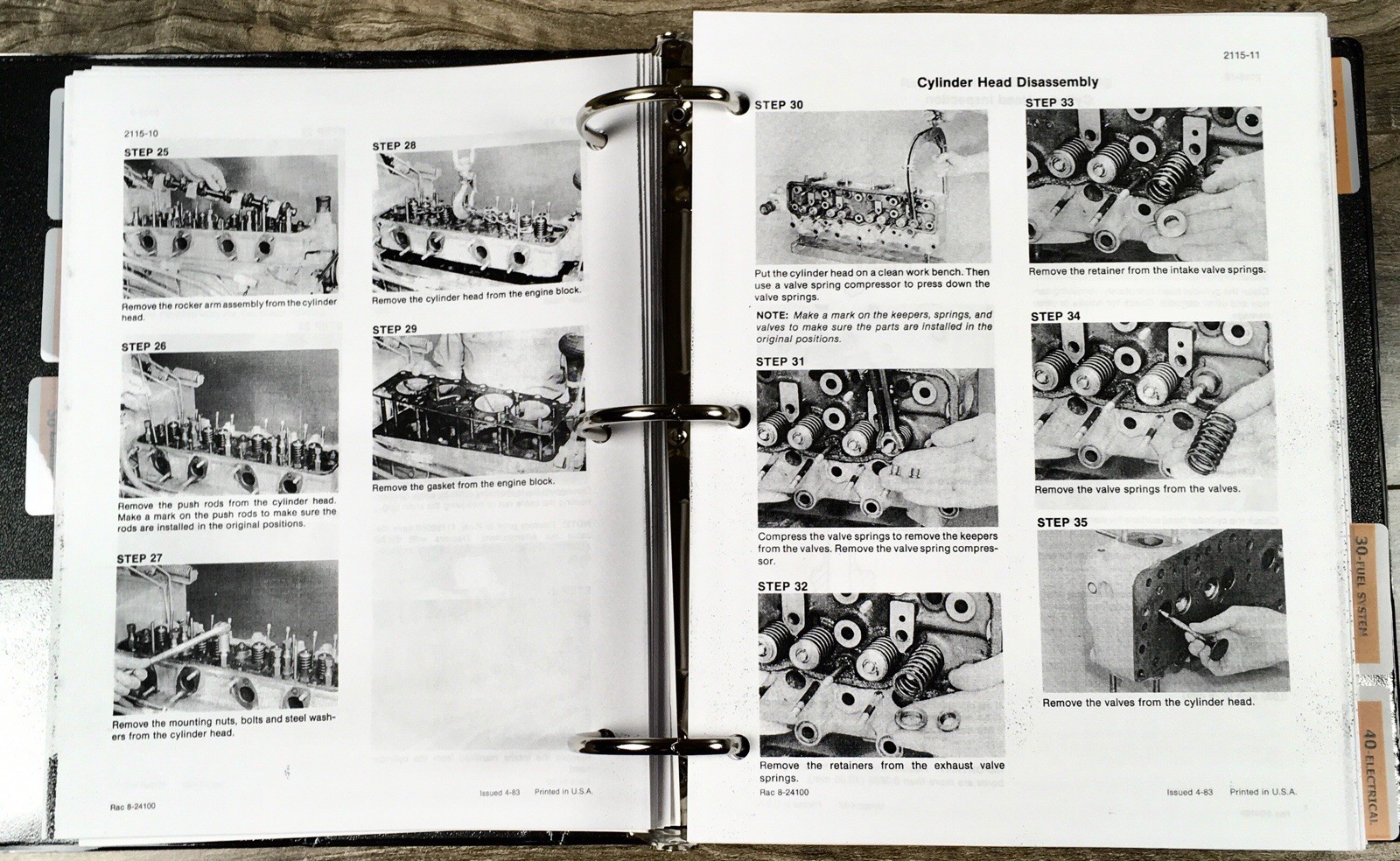 Case 1490 Tractors Service Manual Parts Catalog Repair Shop Set Workshop Book - Image 8