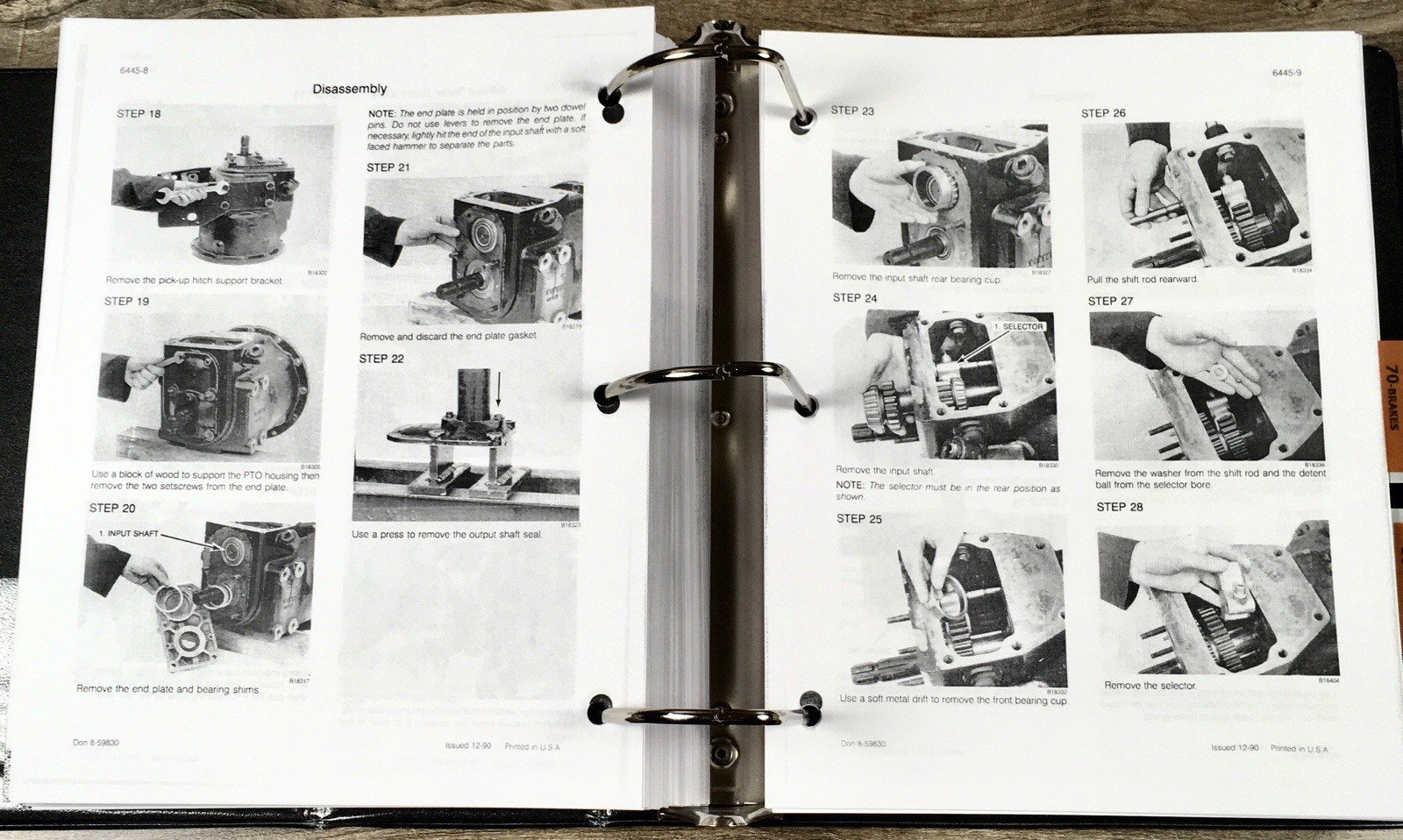 Case 1490 Tractors Service Manual Parts Catalog Repair Shop Set Workshop Book - Image 15