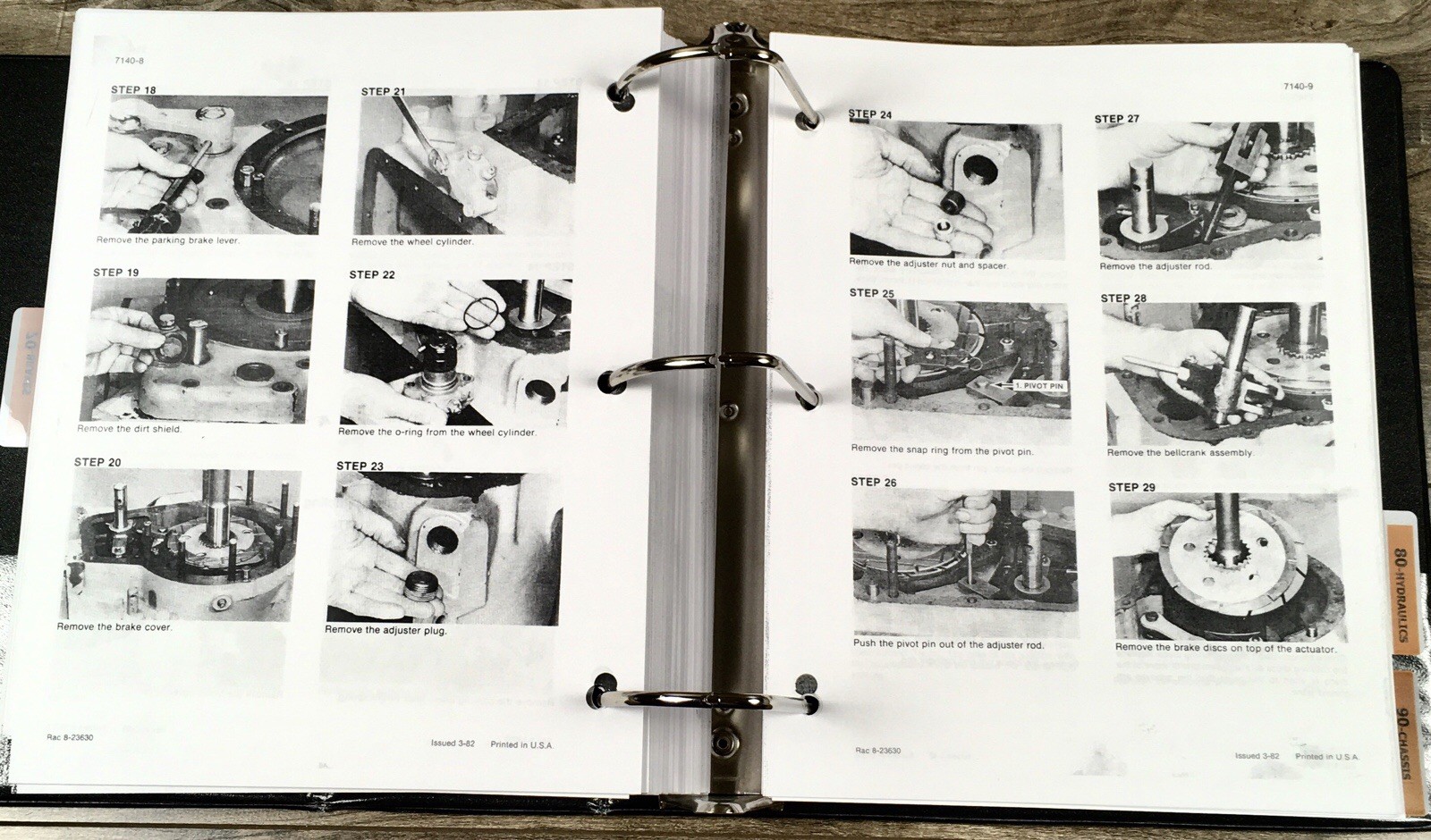 Case 1490 Tractors Service Manual Parts Catalog Repair Shop Set Workshop Book - Image 16