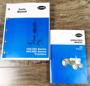 Long 350 Tractor Parts Operators Manual Set Catalog Owners Assembly Book