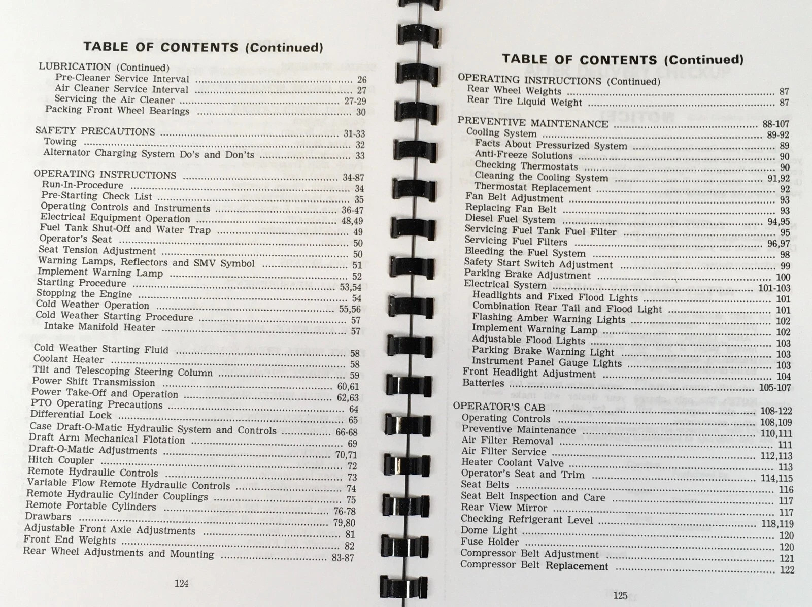 Case 1270 Tractor Parts Catalog Operators Manual Owners Set Prior to 8712001 - Image 3