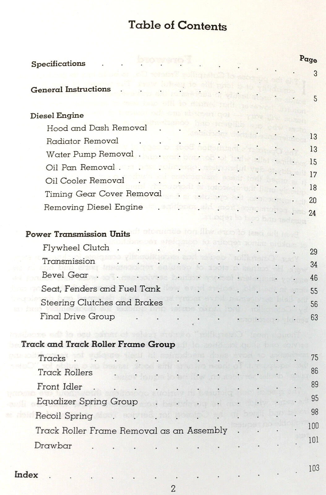 Service Repair Parts Manual Set For Caterpillar D2 Crawler Tractor 5J3501-Up - Image 5