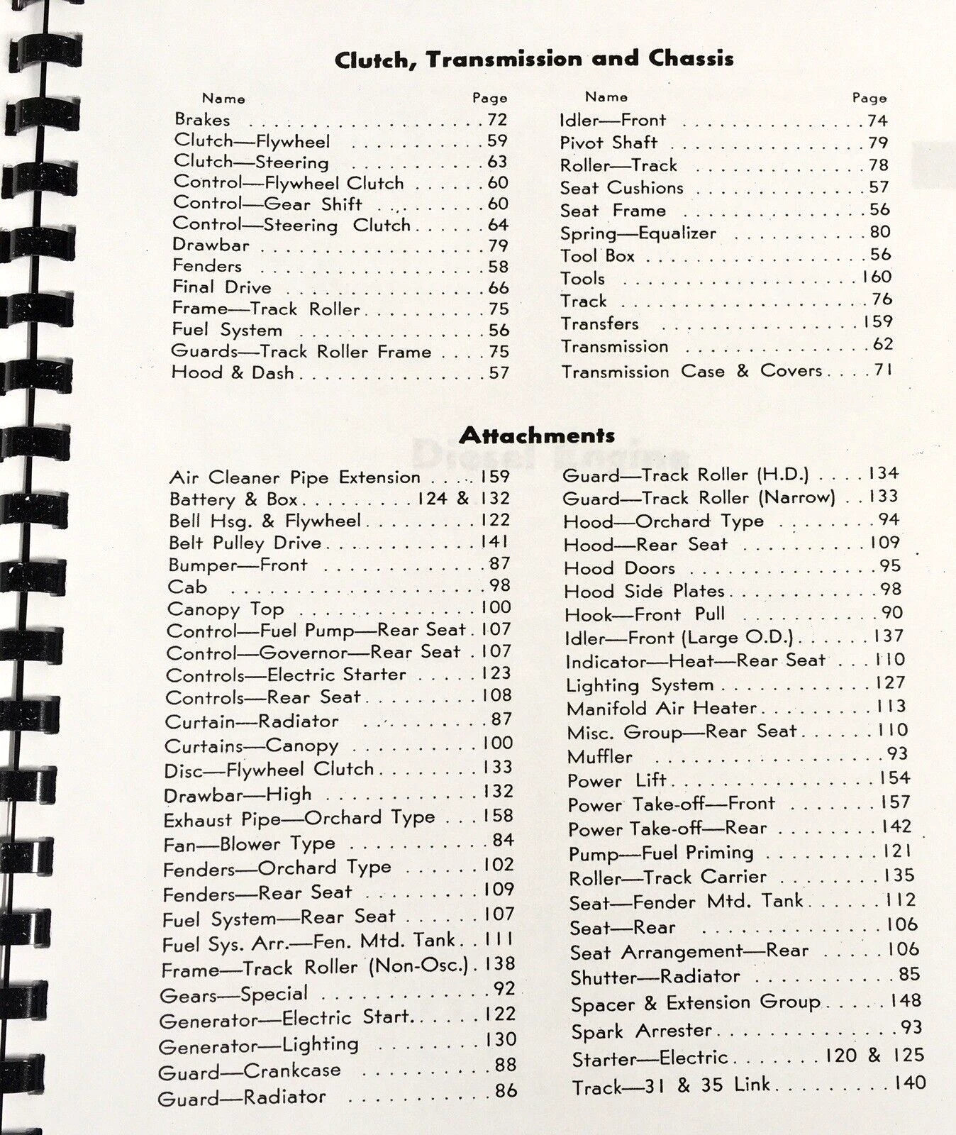 Service Parts Operators Manual Set For Caterpillar D2 Tractor 5J3501-5J18561 - Image 5