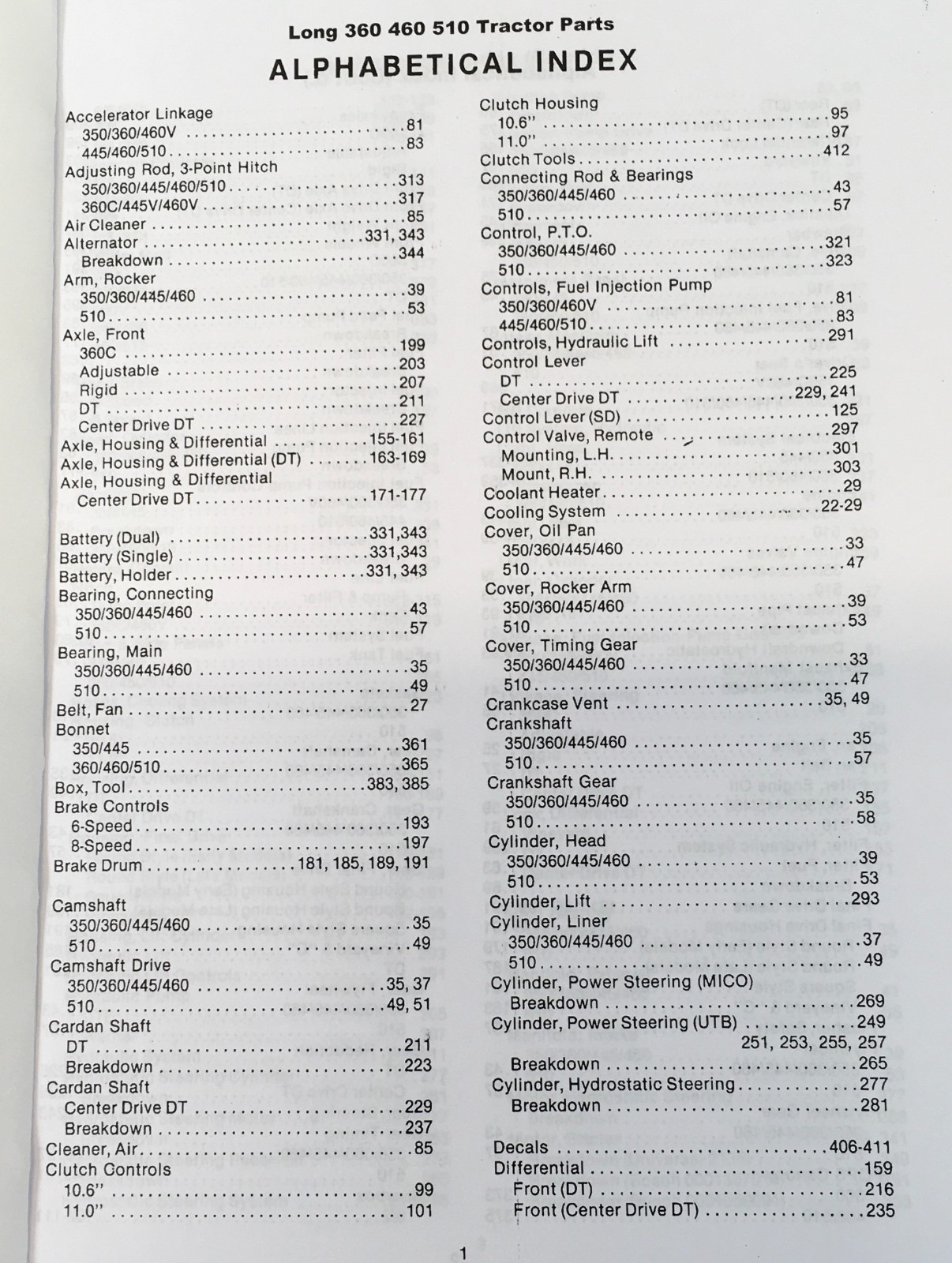 Long 445 445V 445L Tractor Service Parts Catalog Manual Set Repair Workshop Book - Image 2