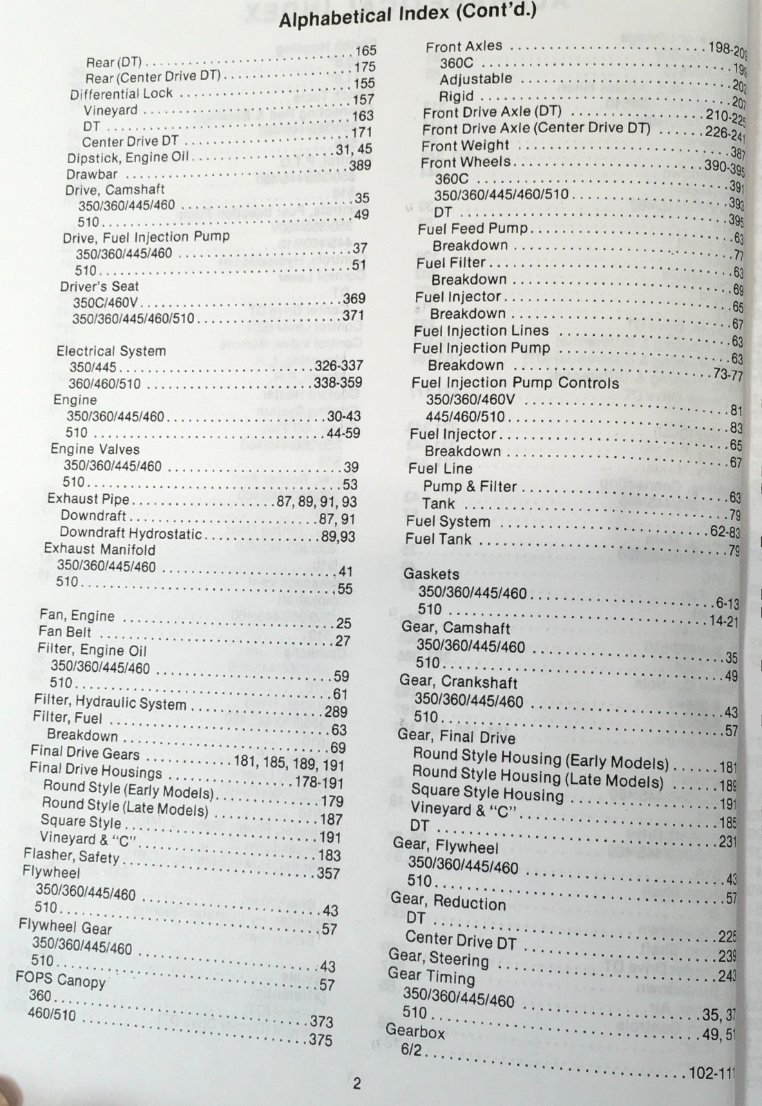 Long 445 445V 445L Tractor Service Parts Catalog Manual Set Repair Workshop Book - Image 3