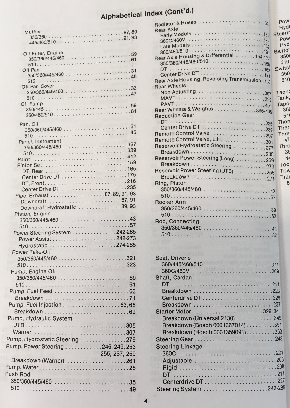 Long 445 445V 445L Tractor Service Parts Catalog Manual Set Repair Workshop Book - Image 5