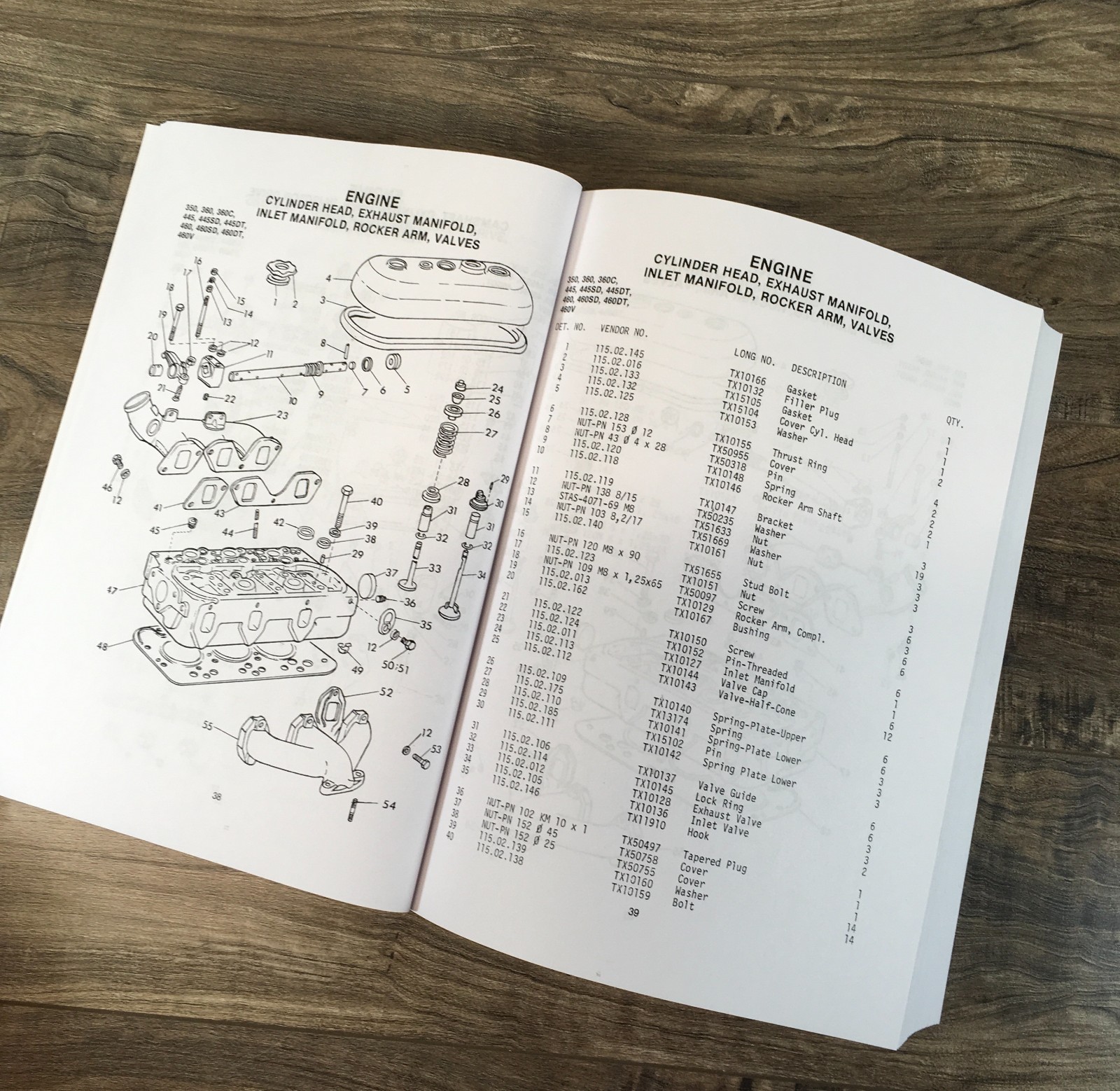 Long 445 445V 445L Tractor Service Parts Catalog Manual Set Repair Workshop Book - Image 11