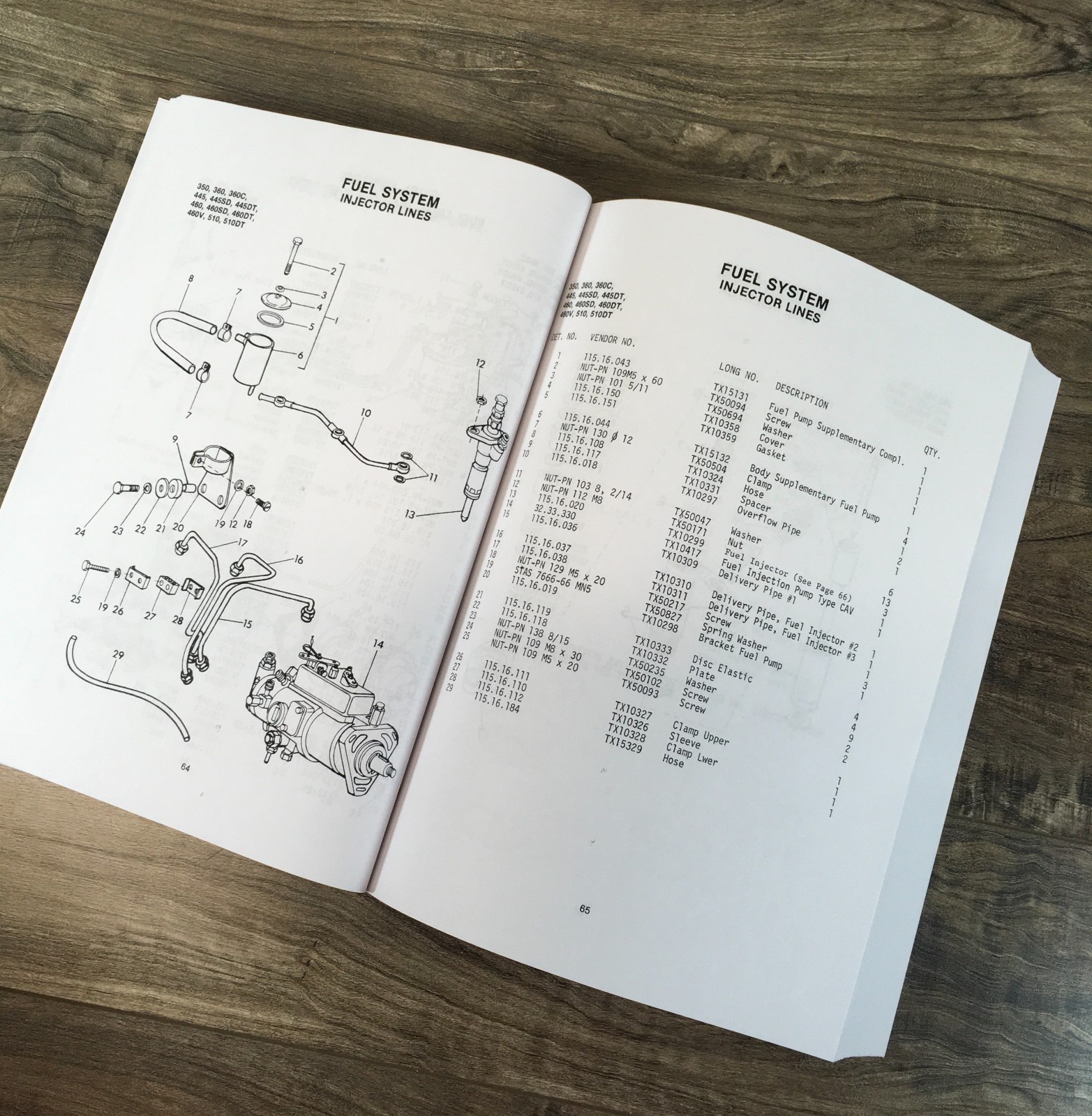 Long 445 445V 445L Tractor Service Parts Catalog Manual Set Repair Workshop Book - Image 14