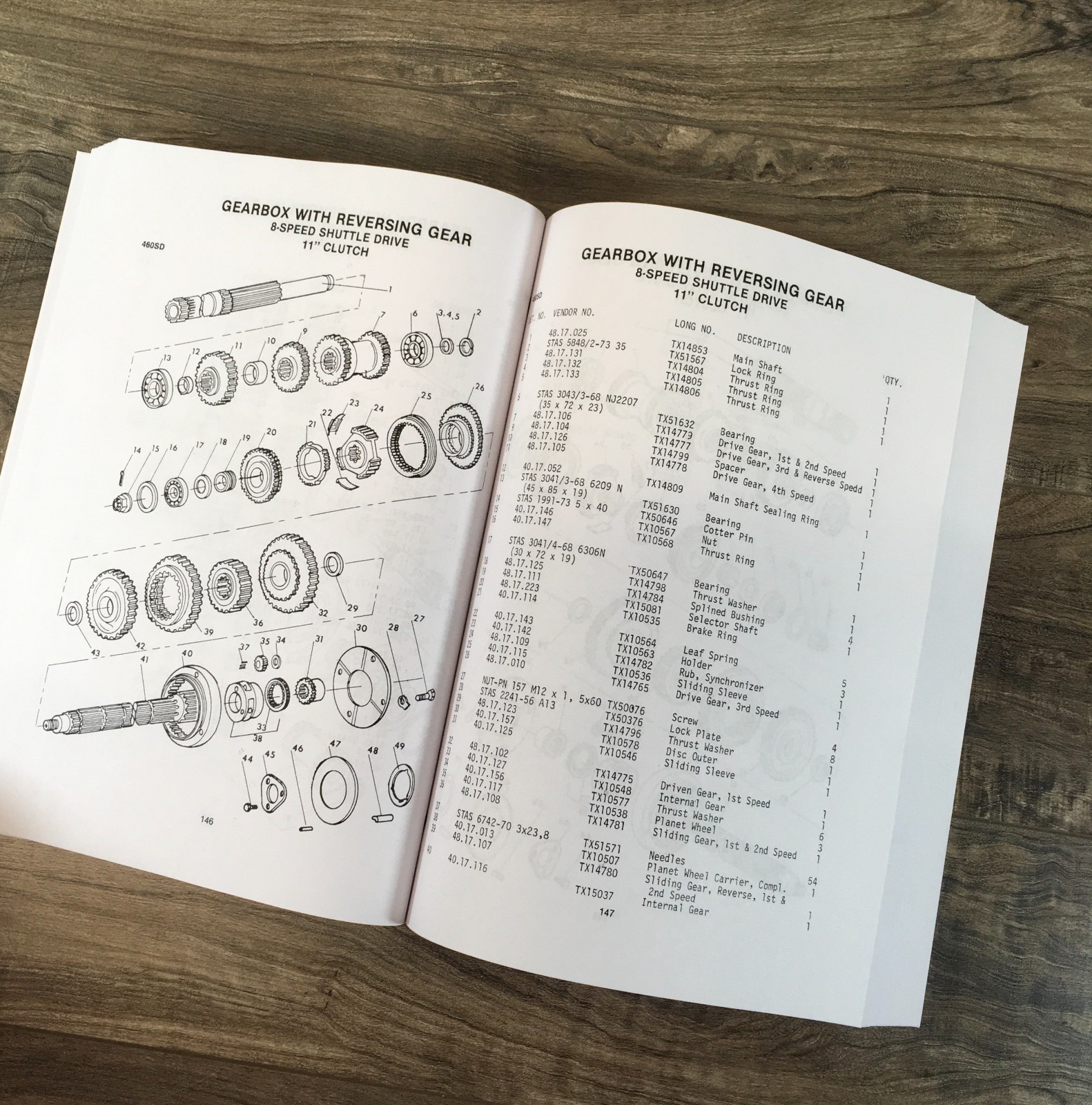 Long 445 445V 445L Tractor Service Parts Catalog Manual Set Repair Workshop Book - Image 18