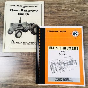 Allis Chalmers 170 One-Seventy Tractor Parts Operators Manual Set Owners Book
