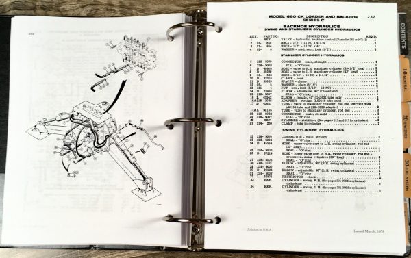 Case 680C Loader Backhoe Service Shop Manual Parts Operators Set 9106000-9111008 - Image 21