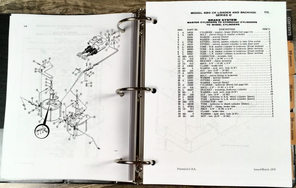 Case 680C Loader Backhoe Service Shop Manual Parts Operators Set 9106000-9111008 - Image 22