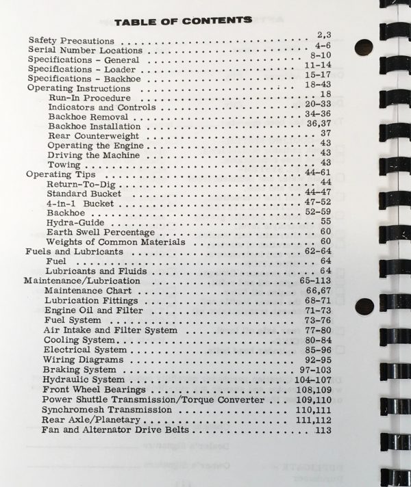 Case 680C Loader Backhoe Service Shop Manual Parts Operators Set 9106000-9111008 - Image 23