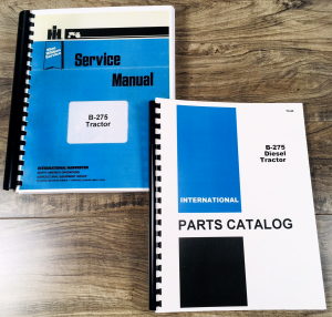 McCormick International B-275 Tractor Service Parts Catalog Manual Set Repair