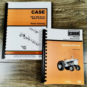 Case 700 Series 710B 712B 713B Gas Tractor Parts Catalog Operators Manual Set